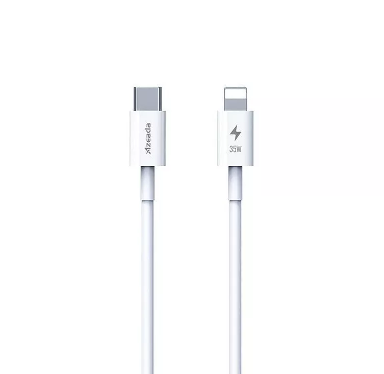 Кабель Proda PD-B84i Fast Charge USB Type-C - Lightning 35w 3a 1м PD сable White - фото 1