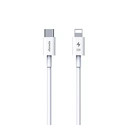 Кабель Proda PD-B84i Fast Charge USB Type-C - Lightning 35w 3a 1м PD сable White - фото Кабель Proda PD-B84i Fast Charge USB Type-C - Lightning 35w 3a 1м PD сable White