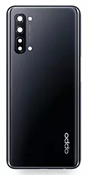 Задняя крышка корпуса Oppo Reno 3 со стеклом камеры Original Black - фото Задняя крышка корпуса Oppo Reno 3 со стеклом камеры Original Black