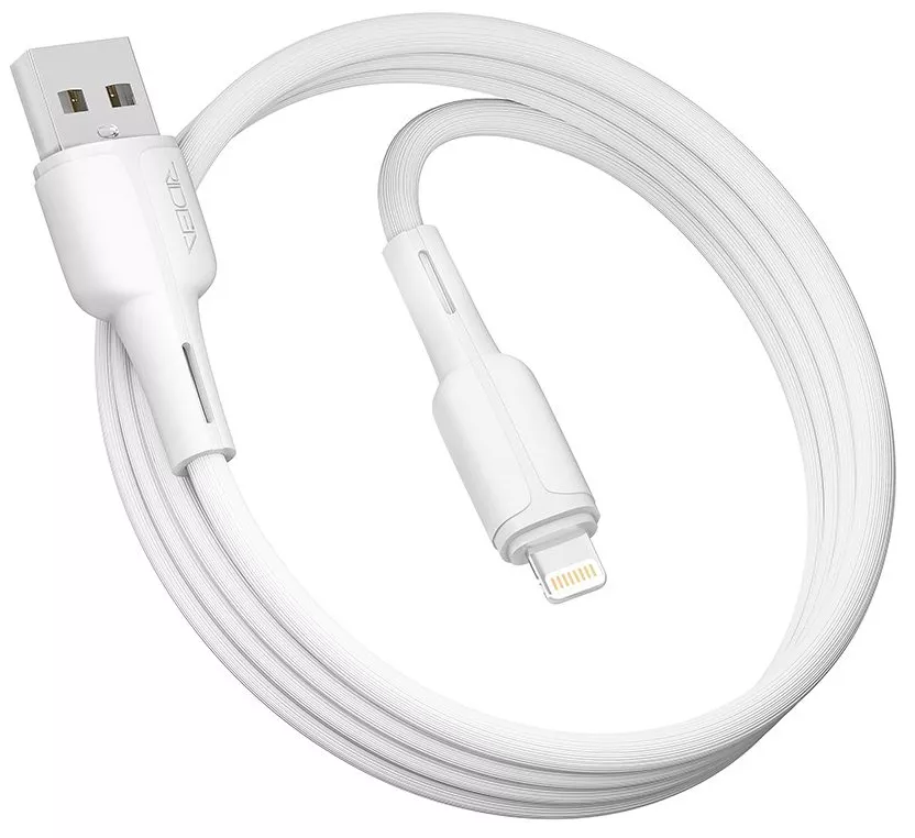 Кабель Ridea RC-CO10 CommonPro USB-A - Lightning 12w 2.4a 1м cable White - фото 2