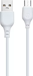 Кабель XO NB103 USB-A - micro USB 10.5w 2м cable White - фото Кабель XO NB103 USB-A - micro USB 10.5w 2м cable White