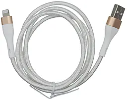 Кабель Monoko UC425 USB-A - Lightning 12w 2.4a 1m cable White - фото Кабель Monoko UC425 USB-A - Lightning 12w 2.4a 1m cable White