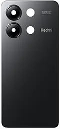 Задняя крышка корпуса Xiaomi Redmi Note 13 4G со стеклом камеры, Original Midnight Black - фото Задняя крышка корпуса Xiaomi Redmi Note 13 4G со стеклом камеры, Original Midnight Black