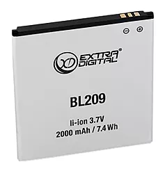 Аккумулятор для Lenovo A760 IdeaPhone / BL209 / BML6372 (2000 mAh) ExtraDigital