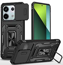 {"ru": "Чехол", "uk": "Чохол"} Epik Camshield Army Ring для Xiaomi Poco X6, Note 13 Pro 5G  Black