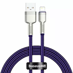 USB Кабель Baseus Cafule Series Metal 2.4A 2M Lightning Cable  Purple (CALJK-B05)