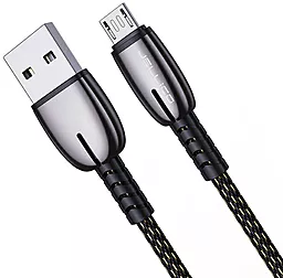 Кабель Jellico A19 USB-A - micro USB 15w 3.1a 1м cable Black - фото Кабель Jellico A19 USB-A - micro USB 15w 3.1a 1м cable Black