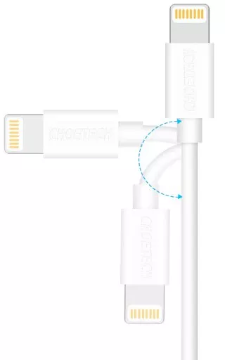Кабель Choetech USB-A - Lightning 10.5w 1.8м cable White (IP0027WH) - фото 3