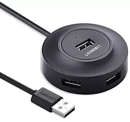 USB хаб Ugreen 4-in-1 black (20277) - фото USB хаб Ugreen 4-in-1 black (20277)