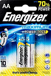 Батарейки Energizer AA (LR6) Maximum 2шт