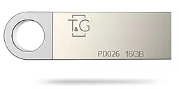 Флешка T&G Metal Series 16GB USB 2.0 (TG026-16G) Silver - фото Флешка T&G Metal Series 16GB USB 2.0 (TG026-16G) Silver
