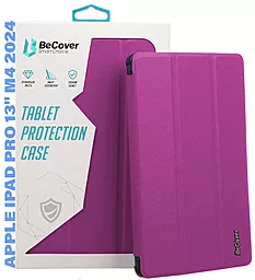 Чехол для планшета BeCover Smart Case для Apple iPad Pro 13" M4 2024 Purple (711646) - фото Чехол для планшета BeCover Smart Case для Apple iPad Pro 13" M4 2024 Purple (711646)