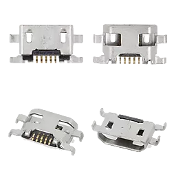 Разъём зарядки Alcatel One Touch POP C1 4015 / POP C2 4032 / POP C3 4033 / Pop S3 5050 / U5 HD 5047D / Idol Mini Sate 6012 / Idol S 6035 / Pop S9 7050 5 pin, Micro-USB, Type-B, Original