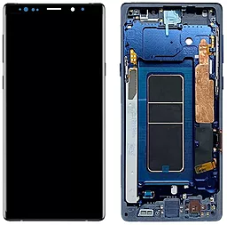 Дисплей Samsung Galaxy Note 9 N960 з тачскріном і рамкою, original PRC, Blue