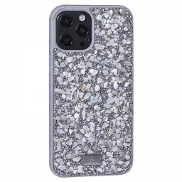 Чехол Bling World Luxury Stone Diamond TPU Apple iPhone 12, iPhone 12 Pro  Silver
