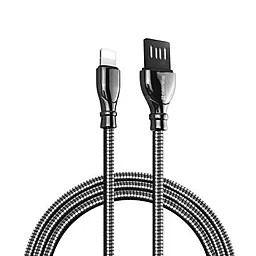 Кабель ColorWay Metal USB-A - Lightning 12w 2.4a 1м cable Black (CW-CBUL013-BK) - фото Кабель ColorWay Metal USB-A - Lightning 12w 2.4a 1м cable Black (CW-CBUL013-BK)
