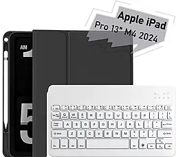 Чехол-книжка BeCover с беспроводной клавиатурой для Apple iPad Pro 13" M4 2024 Black (713003) - фото Чехол-книжка BeCover с беспроводной клавиатурой для Apple iPad Pro 13" M4 2024 Black (713003)