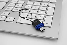 Флешка Verbatim Dual USB Drive Type-C/USB 3.0 32 GB (49966) Синій - мініатюра 4