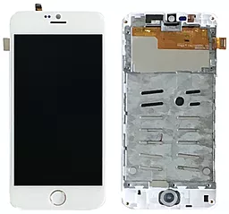 Дисплей Blackview Ultra A6 с тачскрином и рамкой, White - фото Дисплей Blackview Ultra A6 с тачскрином и рамкой, White