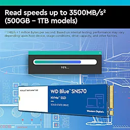 Накопичувач SSD Western Digital Blue SN570 500 GB (WDS500G3B0C) - мініатюра 7