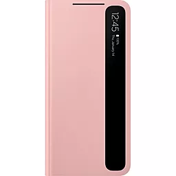 Чехол Samsung Clear View Cover G991 Galaxy S21 Pink (EF-ZG991CPEGRU)