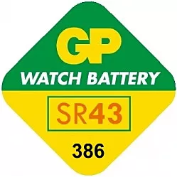 Батарейки GP 1142 (301) (386) (LR43) 1шт 1.55 V