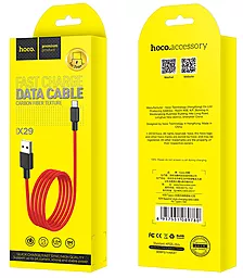 Кабель Hoco X29 Superior Style USB-A - Type-C 10w 1м cable Red - мініатюра 6 Кабель Hoco X29 Superior Style USB-A - Type-C 10w 1м cable Red - мініатюра 6