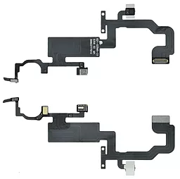 Шлейф Apple iPhone 12 Pro Max с датчиком приближения, датчиком освещенности и микрофоном, без динамика Original - снят с телефона - фото Шлейф Apple iPhone 12 Pro Max с датчиком приближения, датчиком освещенности и микрофоном, без динамика Original - снят с телефона
