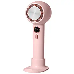Портативный вентилятор NICHOSI YL007 with Display с подставкой для телефона 2000mAh Pink - фото Портативный вентилятор NICHOSI YL007 with Display с подставкой для телефона 2000mAh Pink