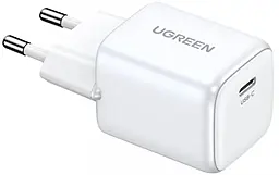 Сетевое зарядное устройство с быстрой зарядкой Ugreen CD319 30w GaN PD USB-C home charger white (15326) - фото Сетевое зарядное устройство с быстрой зарядкой Ugreen CD319 30w GaN PD USB-C home charger white (15326)