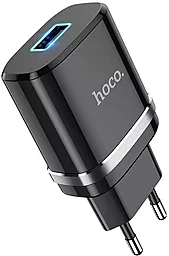 Мережевий зарядний пристрій Hoco N1 Ardent 2.4a home charger black