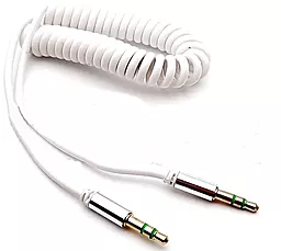 Аудио кабель Voltronic Audio DC3.5 AUX mini Jack 3.5 мм М/М 1.5 м cable white (YT-AUXSGJ-1.5-W) - миниатюра 2