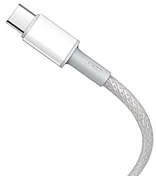 Кабель Baseus High Density Braided USB Type-C - Type-C 100w 5a 1м PD cable White (CATGD-02) - миниатюра 3 Кабель Baseus High Density Braided USB Type-C - Type-C 100w 5a 1м PD cable White (CATGD-02) - миниатюра 3