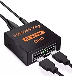 Видео сплиттер HDMI 1x2 v1.4 4k 30hz black Dynamode - миниатюра 3 Видео сплиттер HDMI 1x2 v1.4 4k 30hz black Dynamode - миниатюра 3