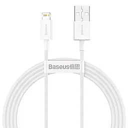 Кабель Baseus Superior Fast Charging USB-A - Lightning 12w 2.4a 1.5м cable White (CALYS-B02) - фото Кабель Baseus Superior Fast Charging USB-A - Lightning 12w 2.4a 1.5м cable White (CALYS-B02)