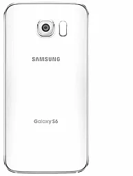 Задняя крышка корпуса Samsung Galaxy S6 G920F со стеклом камеры Pearl White - фото Задняя крышка корпуса Samsung Galaxy S6 G920F со стеклом камеры Pearl White