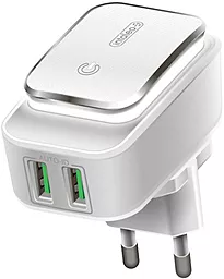 Сетевое зарядное устройство Intaleo TCL242 2.4a 2xUSB-A ports charger white (1283126481130) - фото Сетевое зарядное устройство Intaleo TCL242 2.4a 2xUSB-A ports charger white (1283126481130)