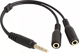 Аудио разветвитель XoKo SC-009 AUX mini Jack 3.5mm M/2xF 0.2m cable black