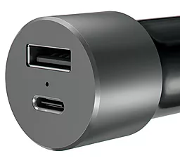 Автомобильное зарядное устройство Satechi USB Car Charger with Type C Space Grey (ST-TCUCCM) - миниатюра 2