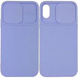 Чохол Epik Camshield Square Apple iPhone XS Max Light Blue