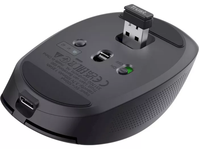 Компьютерная мышка Trust Ozaa Compact Multi-Device Wireless Black (24819) - фото 5