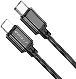 Кабель Borofone BX87 Sharp USB Type-C - Lightning 20w 3a 1м PD сable Black - фото Кабель Borofone BX87 Sharp USB Type-C - Lightning 20w 3a 1м PD сable Black