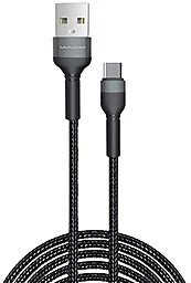 Кабель WUW X192 USB-A - Type-C 12w 2.4a 2м cable Black (WUW-X192TC)