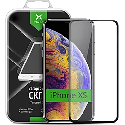 Захисне скло Vinga Full Glue Apple iPhone X, iPhone XS, iPhone 11 Pro Black (VTPGSIXSB)