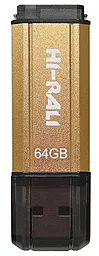 Флешка Hi-Rali 64 GB Stark Series USB 2.0 Gold (HI-64GBSTGD) - фото Флешка Hi-Rali 64 GB Stark Series USB 2.0 Gold (HI-64GBSTGD)