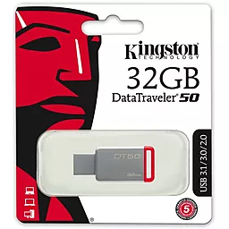 Флешка Kingston 32 GB USB 3.1 DT50 (DT50/32GB) - миниатюра 4