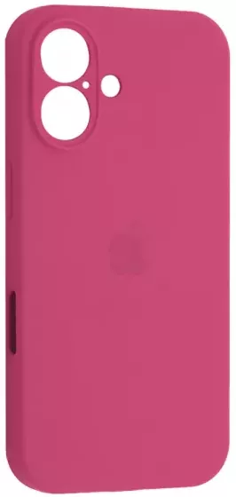 Чехол Silicone Case Full Camera для Apple iPhone 16 Dragon Fruit - фото 1