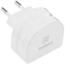 Мережевий зарядний пристрій Remax Moon Dual USB Home Charger 2.1A White (RMT7188 / RM-T7188) - мініатюра 5