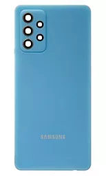 Задняя крышка корпуса Samsung Galaxy A72 A725 2021 / Galaxy A72 5G A726 со стеклом камеры Original Awesome Blue
