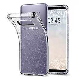 Чохол Spigen Liquid Crystal Glitter для Samsung Galaxy S8 Plus Crystal Quartz (571CS21669) - мініатюра 2